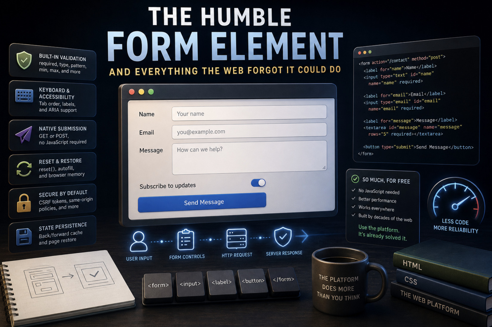 The Humble Form Element and Everything the Web Forgot It Could Do
