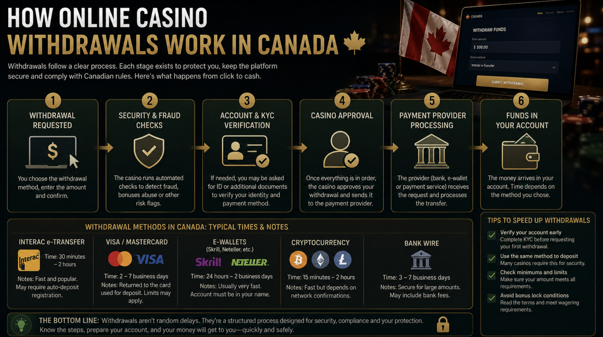 How Online Casino Withdrawals Work in Canada